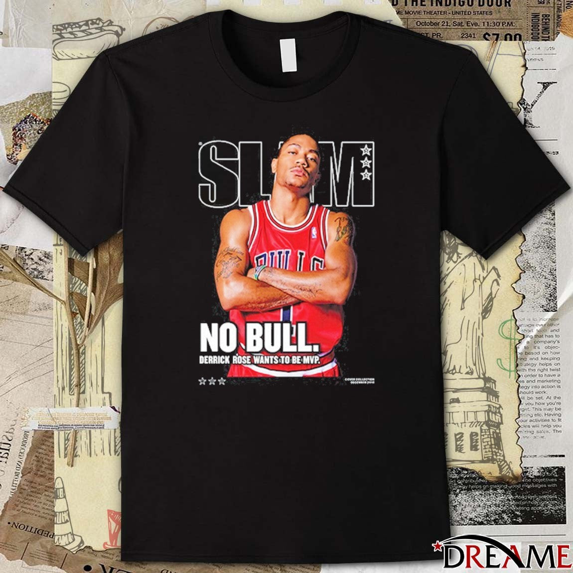 2026 Slam Legend No Bull Derrick Rose Wants To Be MVP t-shirt