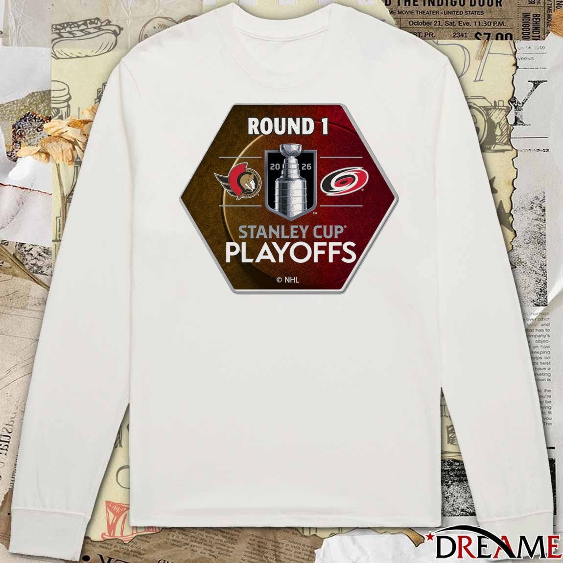 2026 Stanley Cup Playoffs Aminco R1 Matchup Ottawa Senators Vs Carolina Hurricanes t-shirt