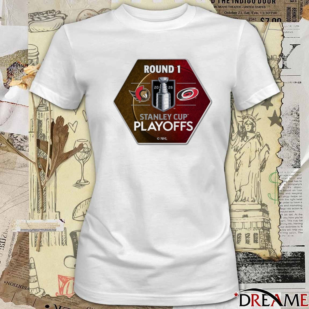 2026 Stanley Cup Playoffs Aminco R1 Matchup Ottawa Senators Vs Carolina Hurricanes t-shirt