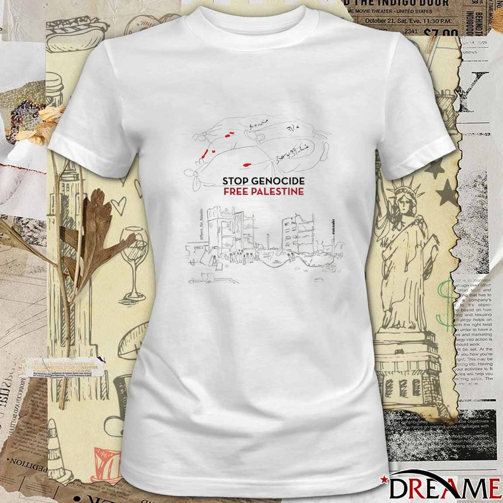 2026 Stop Genocide Free Palestine t-shirt