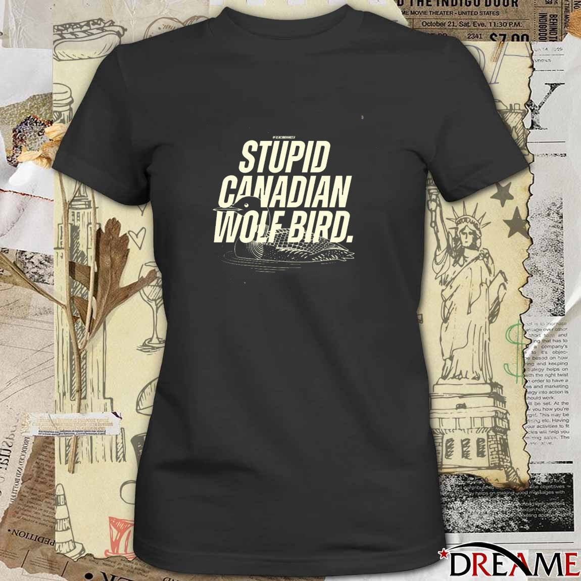 2026 Stupid Canadian Wolf Bird Heated Rivalry t-shirt