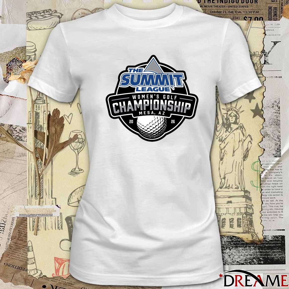 2026 The Summit League Women’s Golf Championship Mesa, Arizona Logo t-shirt