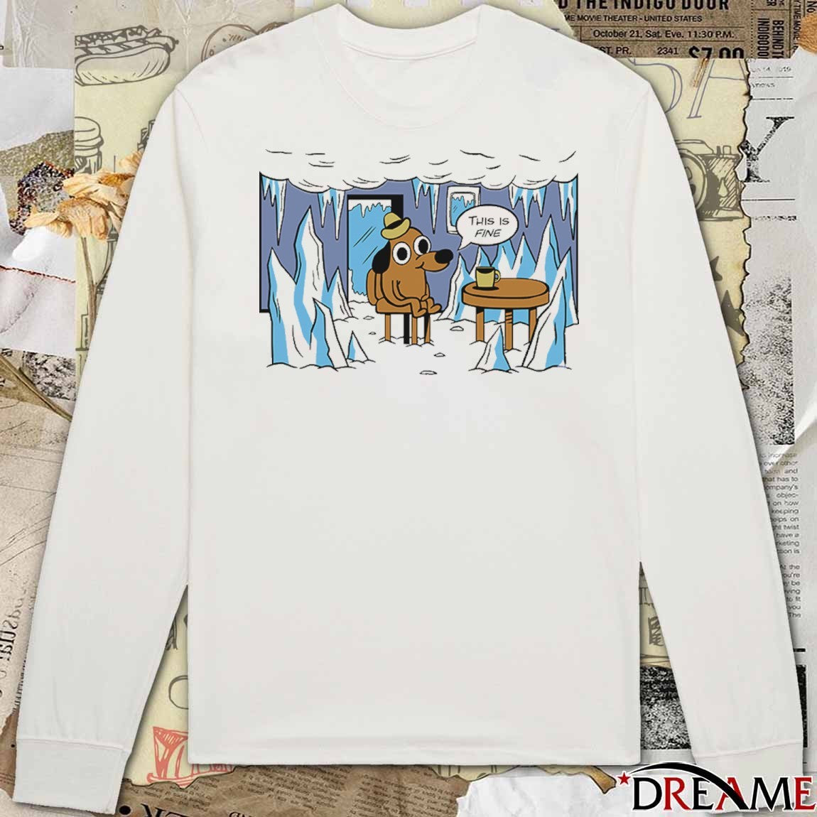 2026 This Is Fine, Everything is Frozen t-shirt