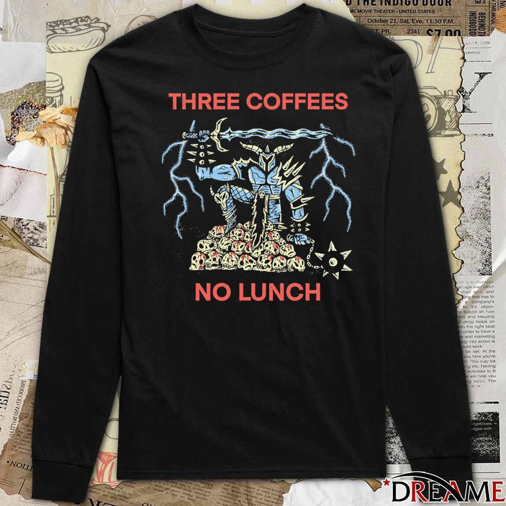 2026 Three Coffees No Lunch Wizard of Barge t-shirt