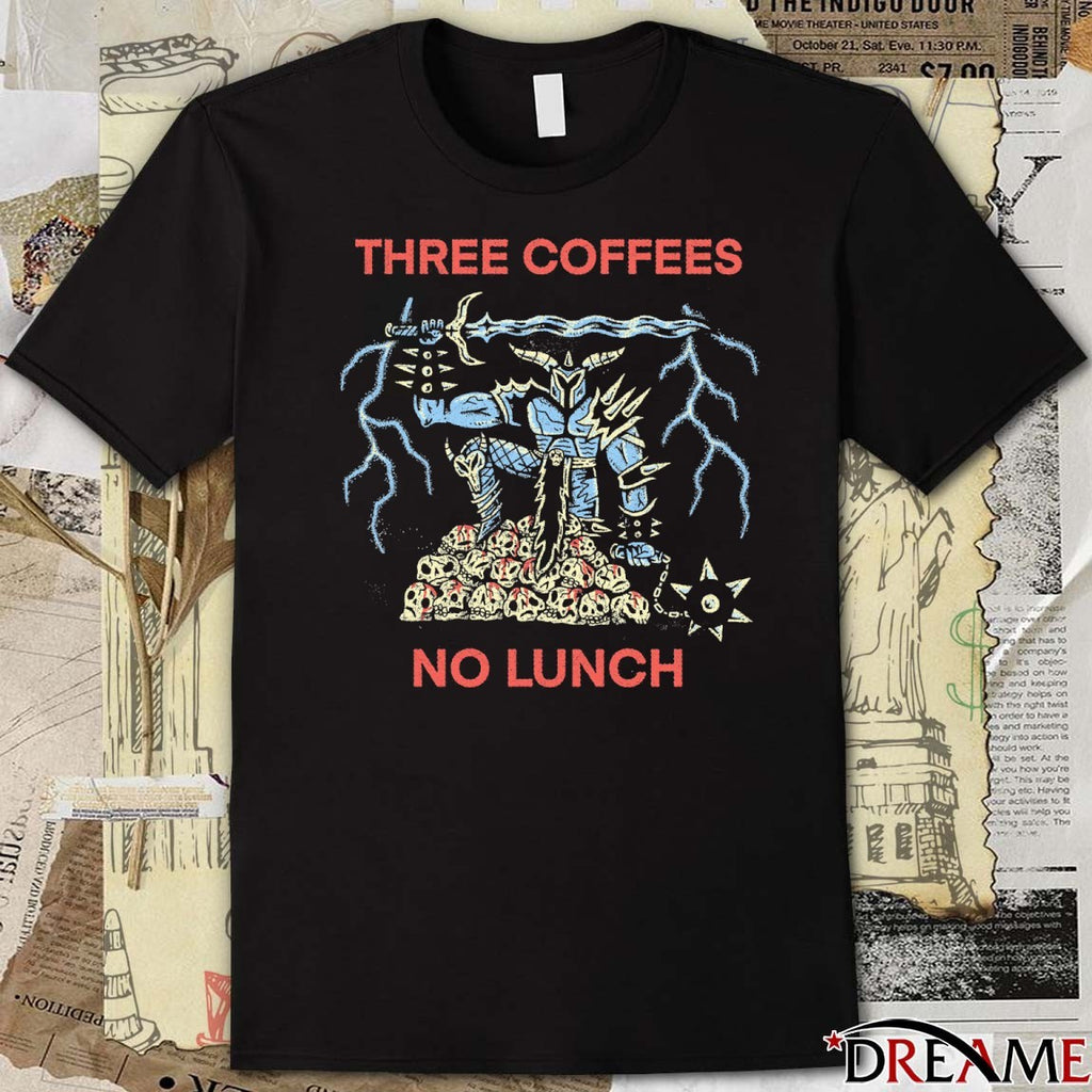 2026 Three Coffees No Lunch Wizard of Barge t-shirt