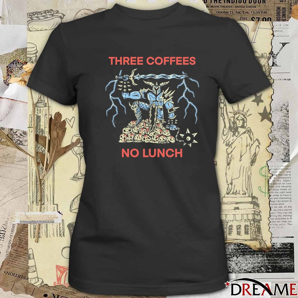 2026 Three Coffees No Lunch Wizard of Barge t-shirt