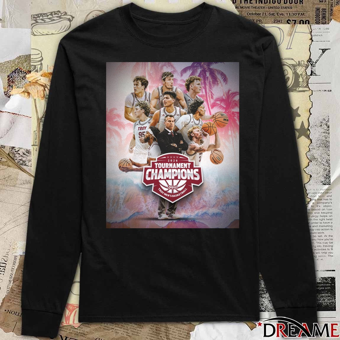 2026 Tournament Champions Troy Trojans Men’s Basketball Poster t-shirt