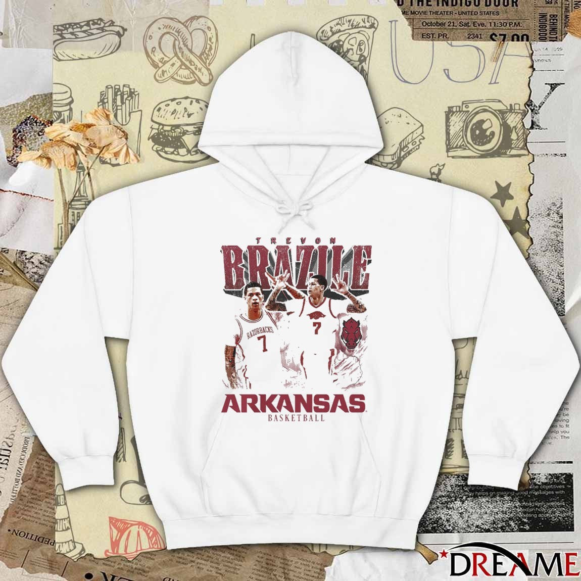 2026 Trevon Brazile Arkansas Razorbacks Men’s Basketball 90s Graphic t-shirt