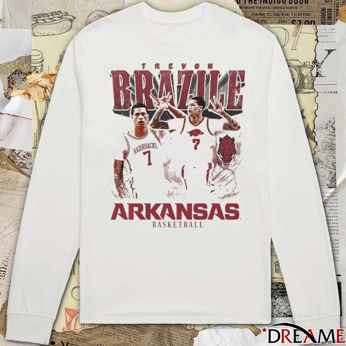 2026 Trevon Brazile Arkansas Razorbacks Men’s Basketball 90s Graphic t-shirt
