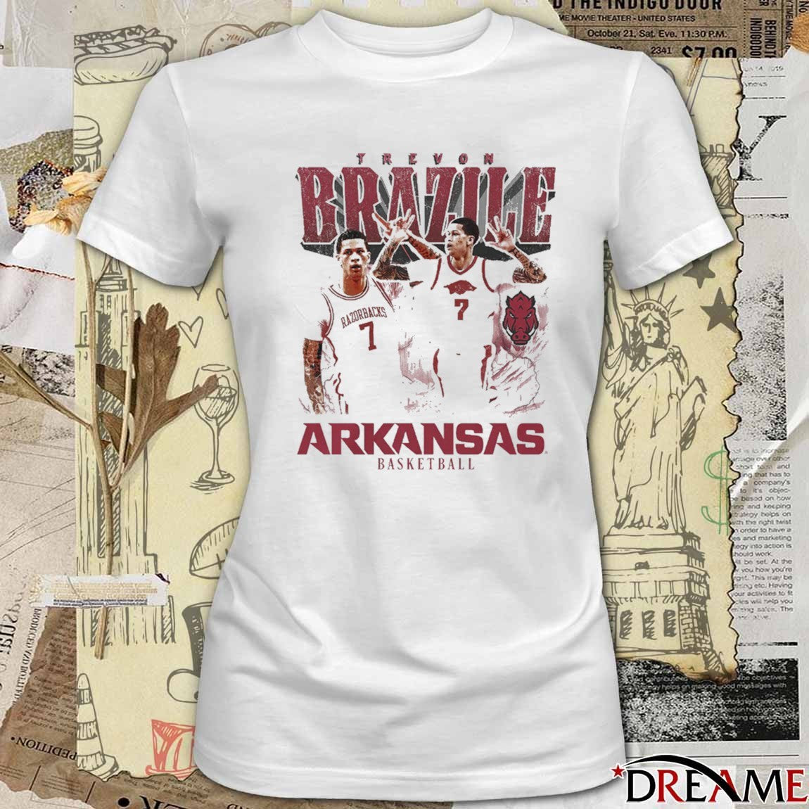 2026 Trevon Brazile Arkansas Razorbacks Men’s Basketball 90s Graphic t-shirt