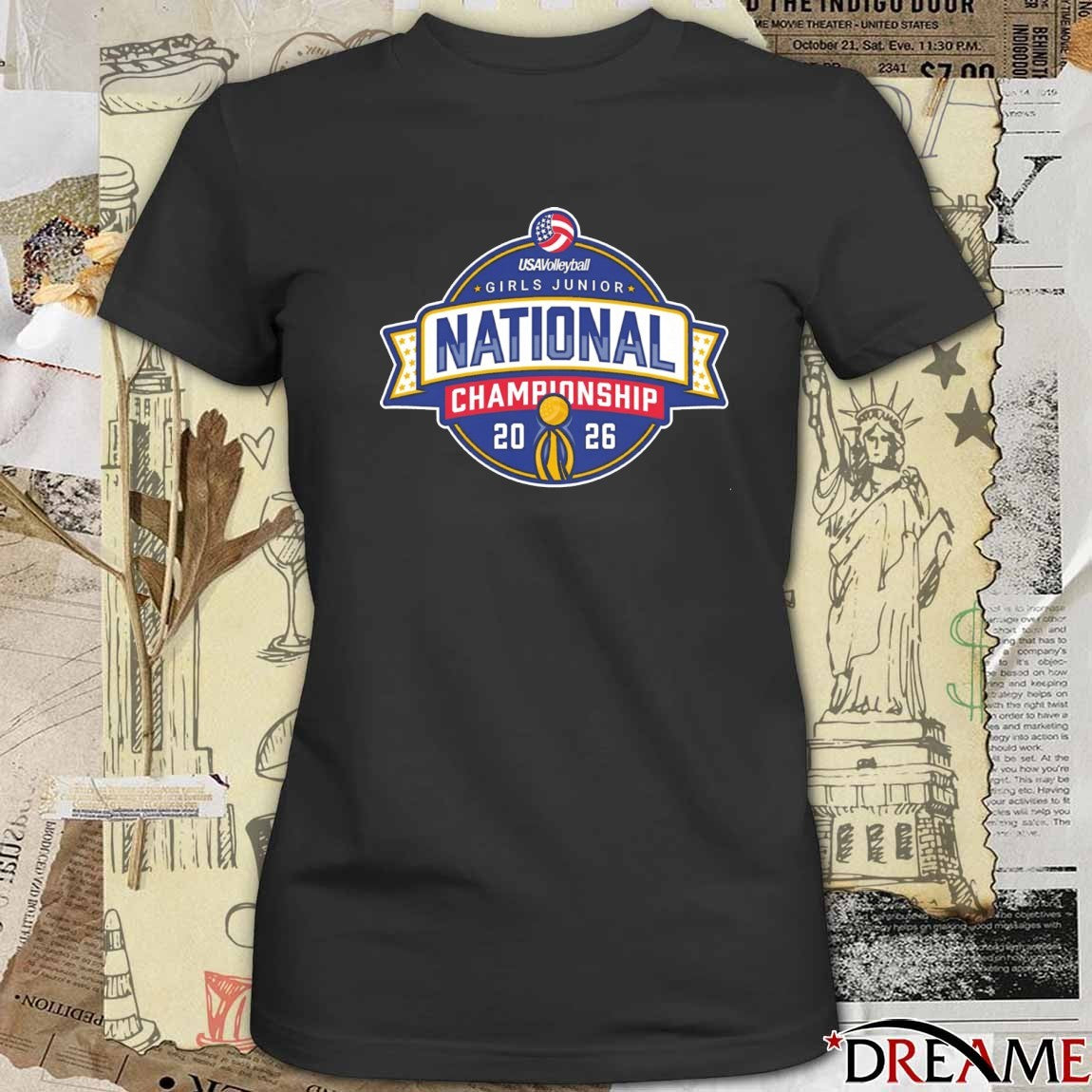 2026 USA Volleyball Girls 18s Junior National Championship Logo t-shirt