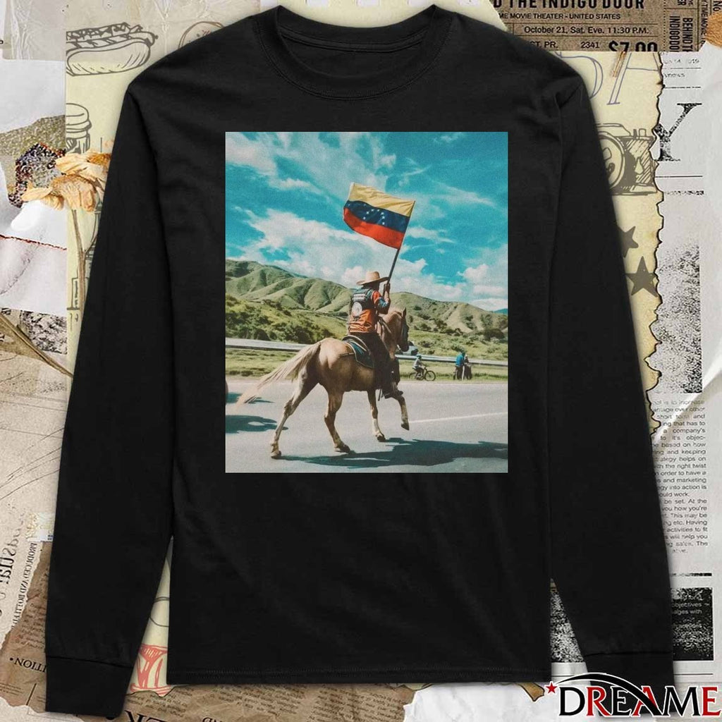 2026 Venezuelan man riding a horse – Free Venezuela t-shirt