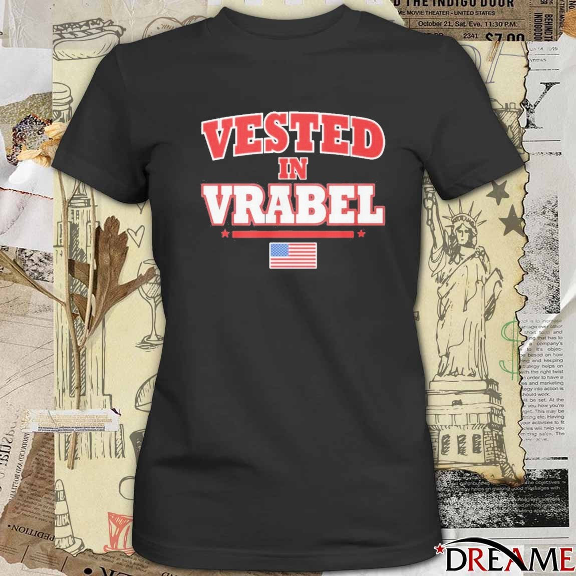 2026 Vested In Vrabel USA Flag t-shirt