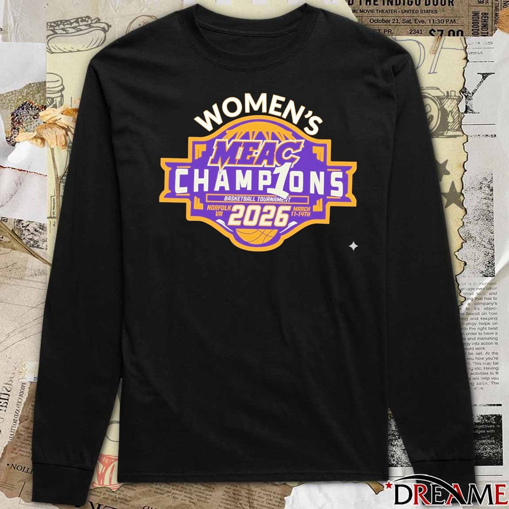 2026 Women’s MEAC Championship Basketball Tournament Logo t-shirt