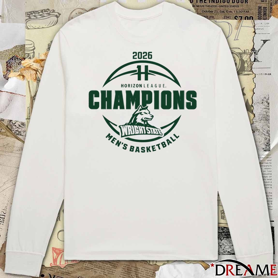 2026 Wright State Men’s Basketball Horizon League Champions t-shirt