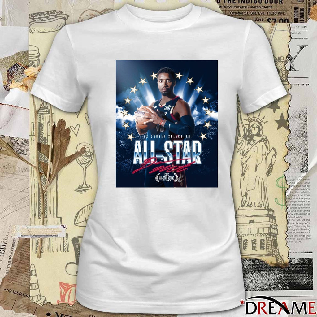 7X Career Selection All-Star Cavs All-Star Voting Signature Poster t-shirt