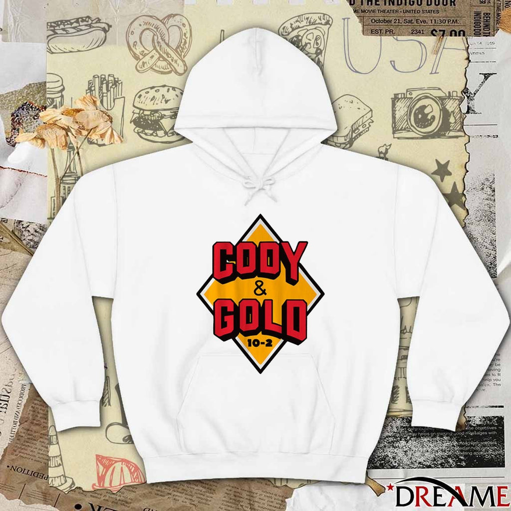96.5 The Fan Cody & Gold 10-2 Show Diamond Logo 2025 t-shirt