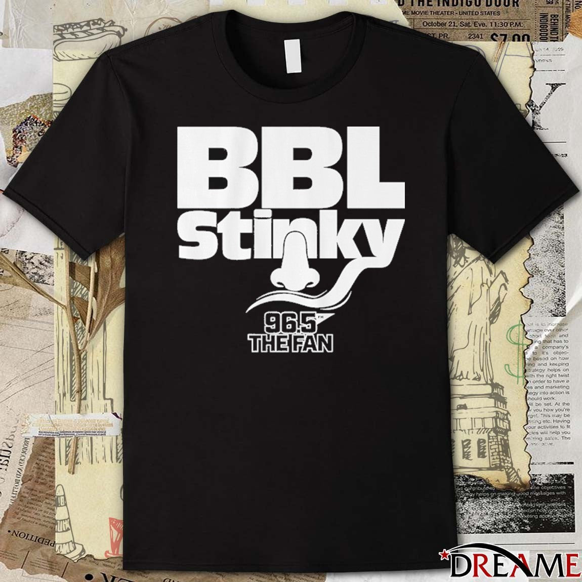 96.5 The Fan Fescoe and Dusty BBL Stinky t-shirt