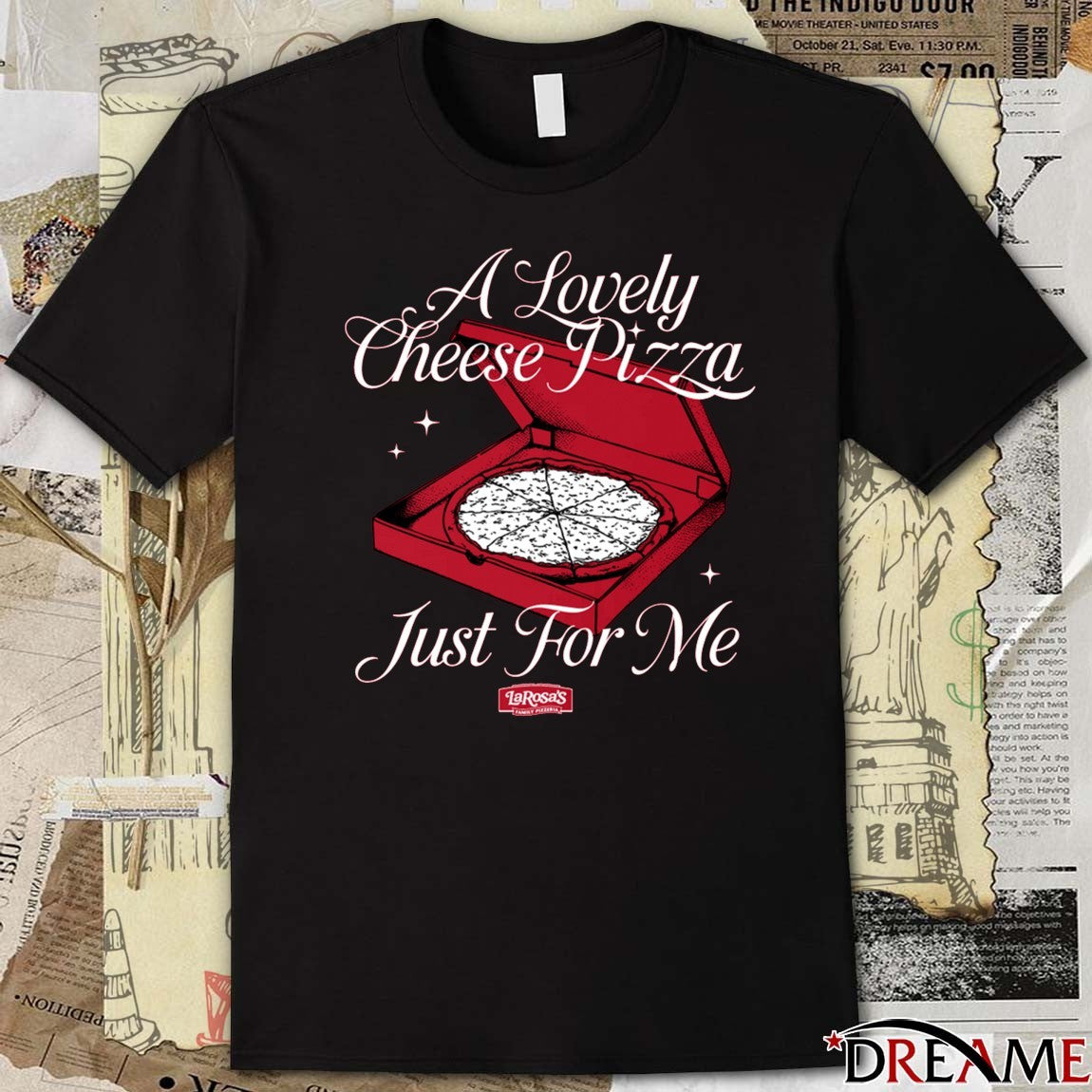 A Lovely Cheese Pizza Just For Me Christmas 2025 t-shirt