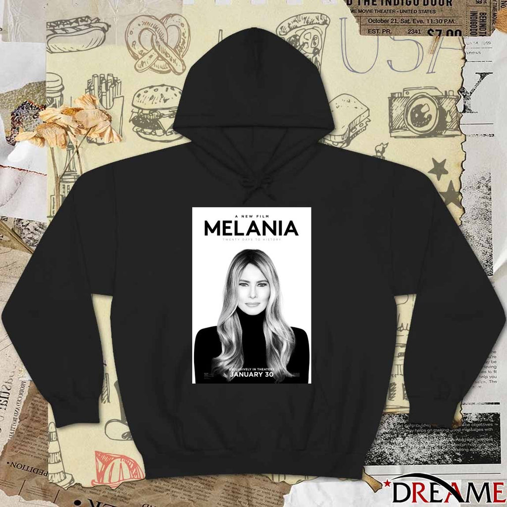 A New Film Melania Twenty Days To History Exclusively In Theaters January 30 2026 Poster t-shirt