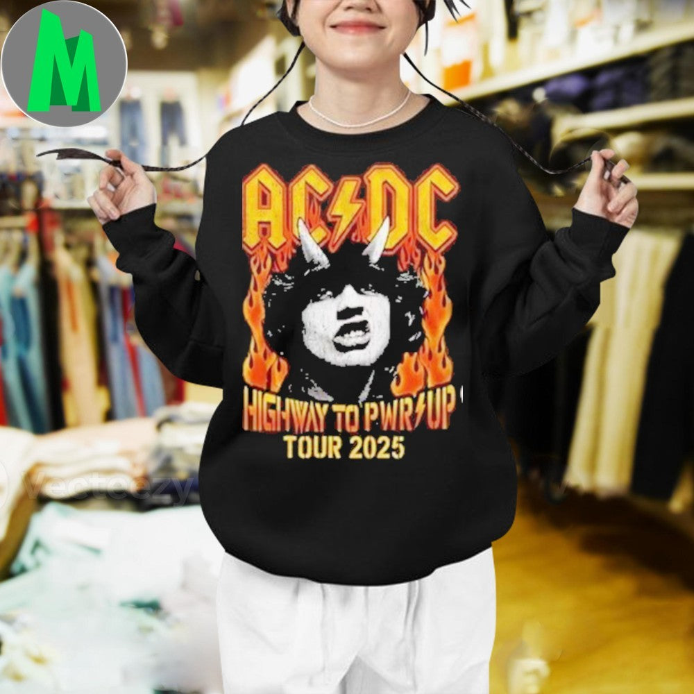 AC DC Highway To Hell Graphic T-Shirt Rock N Roll Band Merch Iconic Album Art