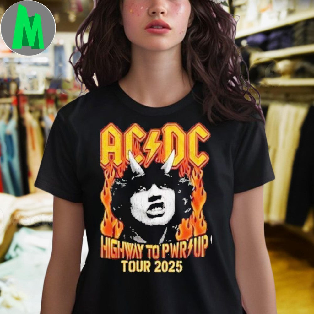 AC DC Highway To Hell Graphic T-Shirt Rock N Roll Band Merch Iconic Album Art