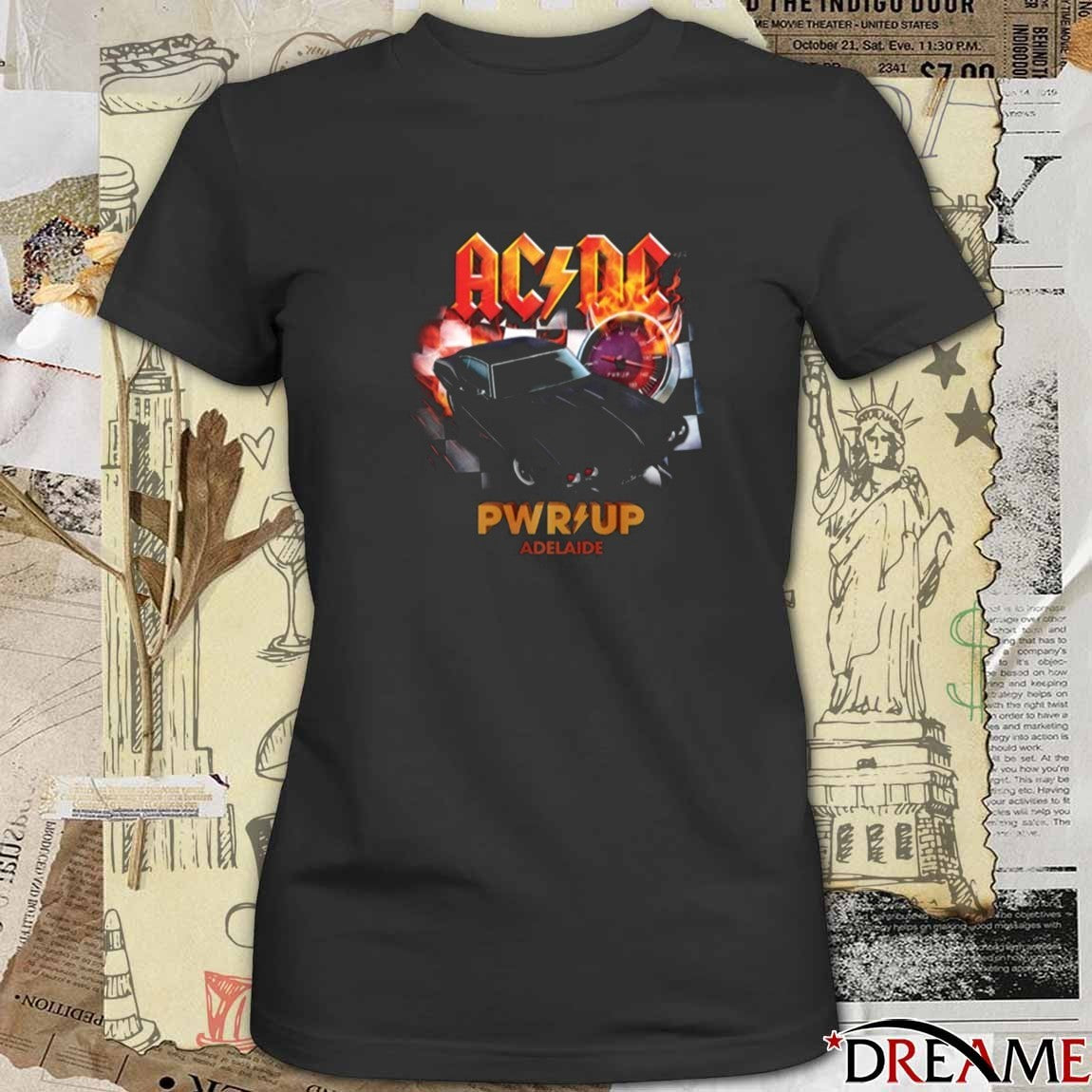 AC DC Pwr Up November 30 2025 Adelaide Street Circuit Adelaide SA t-shirt