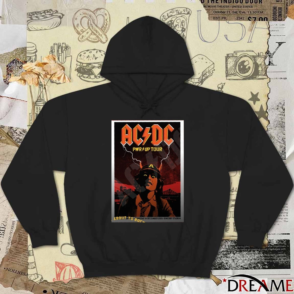 ACDC Pwr Up Tour December 14, 2025 Suncorp Stadium, Brisbane Poster t-shirt