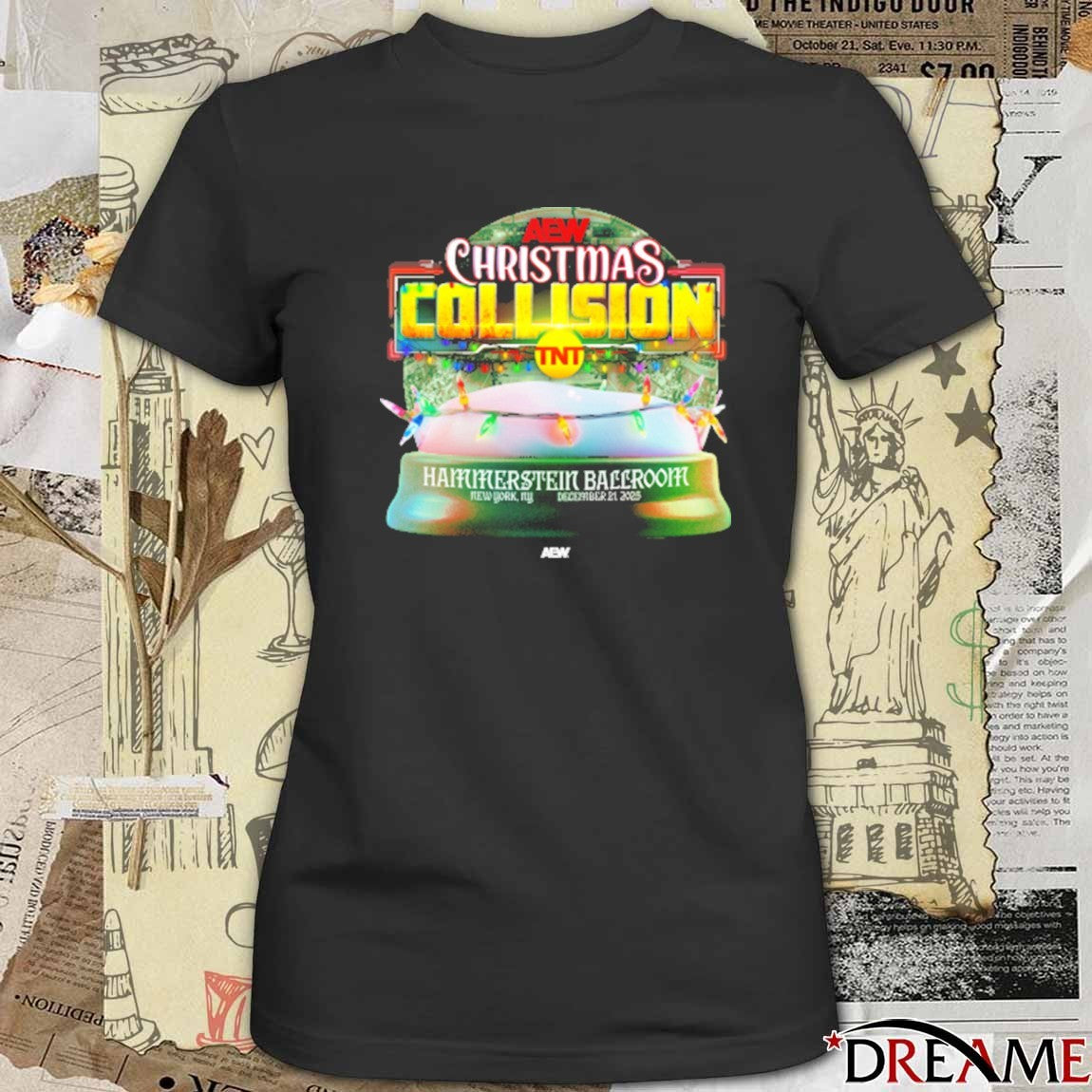 AEW Christmas Collision Hammerstein Ballroom New York City Dec 21 2025 t-shirt