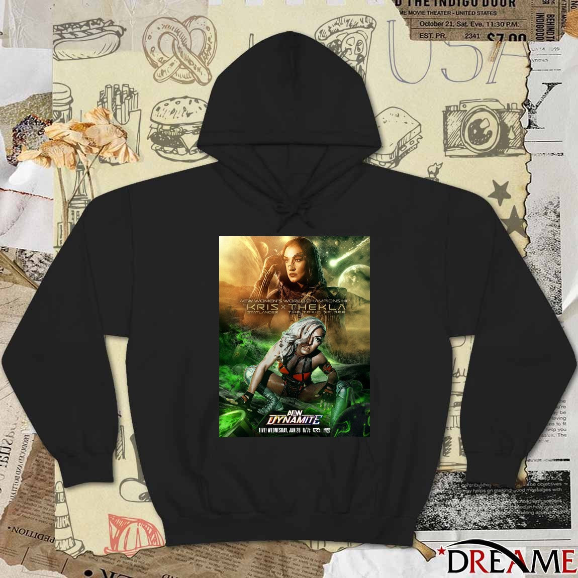 AEW Dynamite AEW Women’s World Championship Kris x Thekla January 28 2026 Poster t-shirt