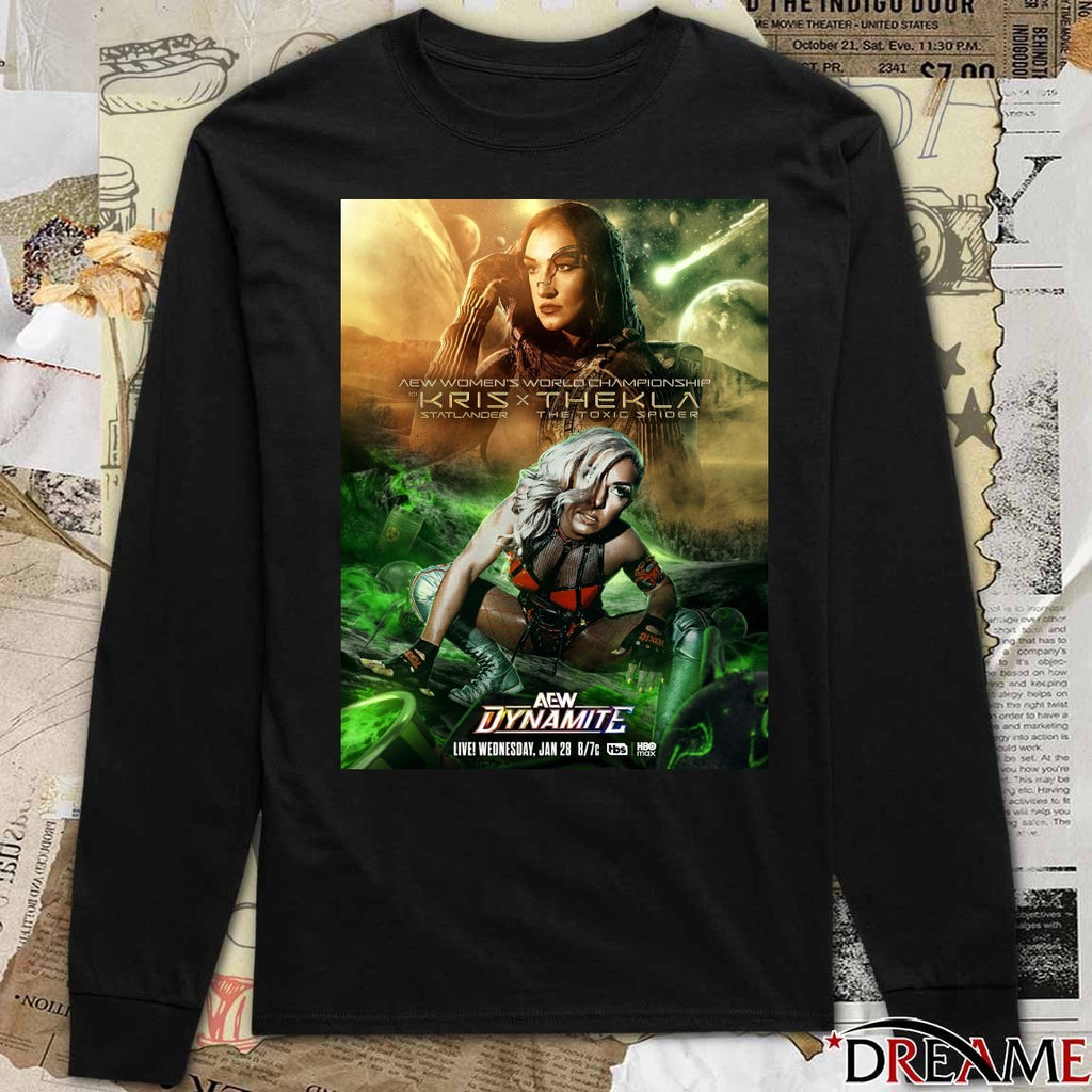 AEW Dynamite AEW Women’s World Championship Kris x Thekla January 28 2026 Poster t-shirt
