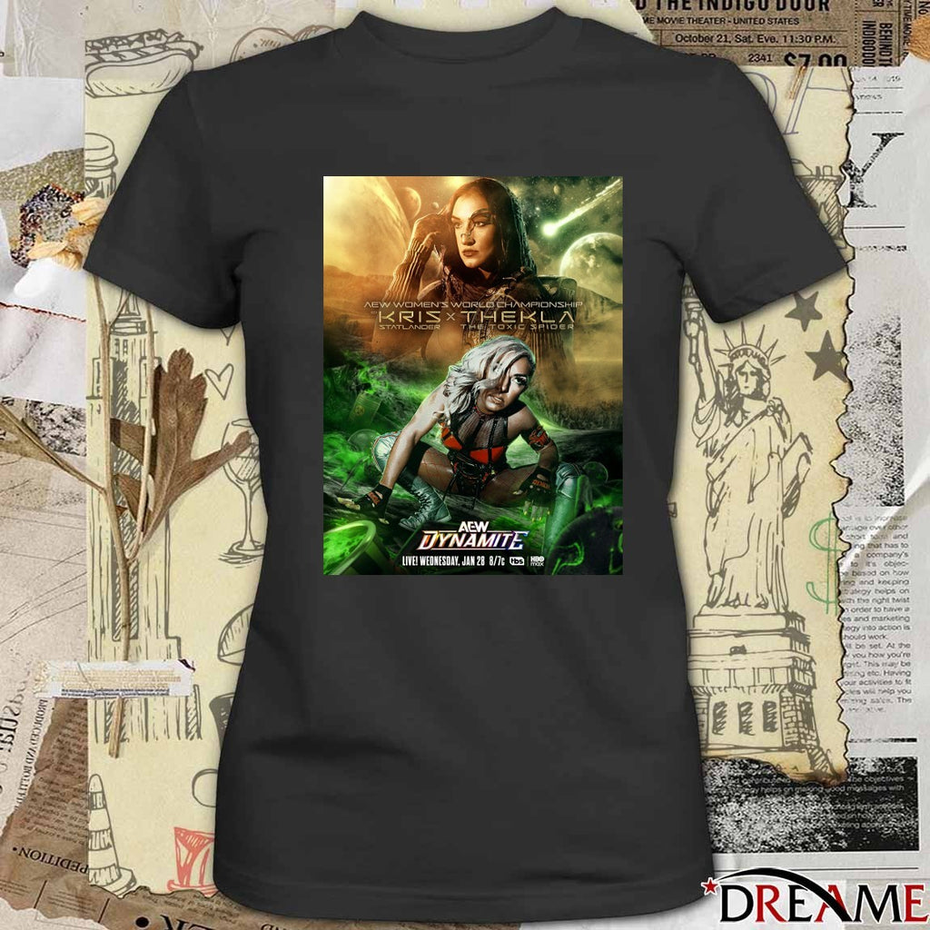 AEW Dynamite AEW Women’s World Championship Kris x Thekla January 28 2026 Poster t-shirt