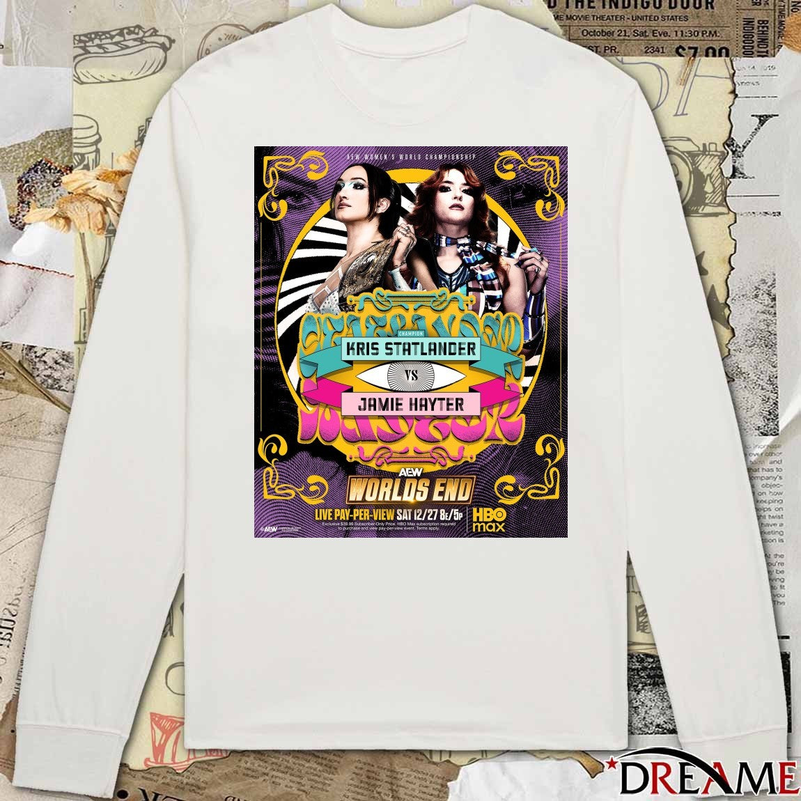 AEW Women’s World Championship Worlds End 2025 Kris Statlander Vs Jamie Hayter Poster t-shirt