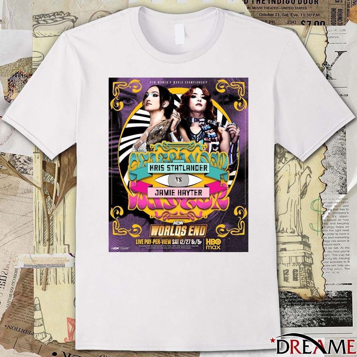 AEW Women’s World Championship Worlds End 2025 Kris Statlander Vs Jamie Hayter Poster t-shirt