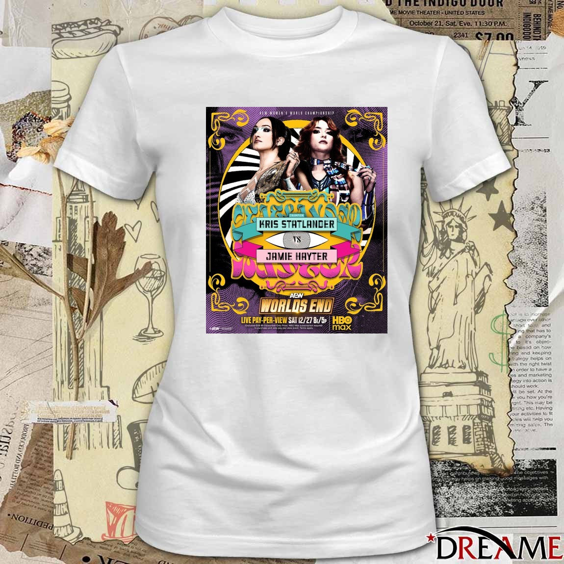 AEW Women’s World Championship Worlds End 2025 Kris Statlander Vs Jamie Hayter Poster t-shirt