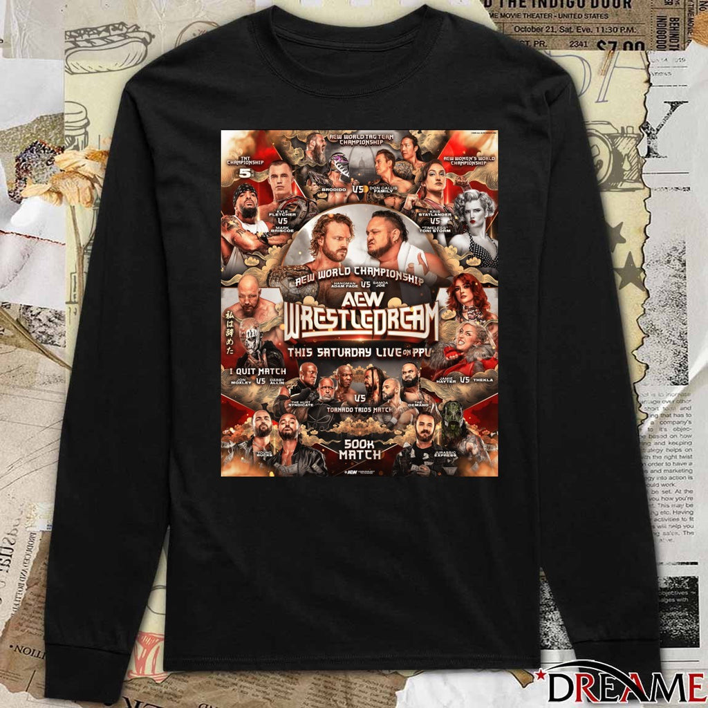 AEW World Championship AEW Wrestledream This Saturday 2025 500k Match Poster t-shirt
