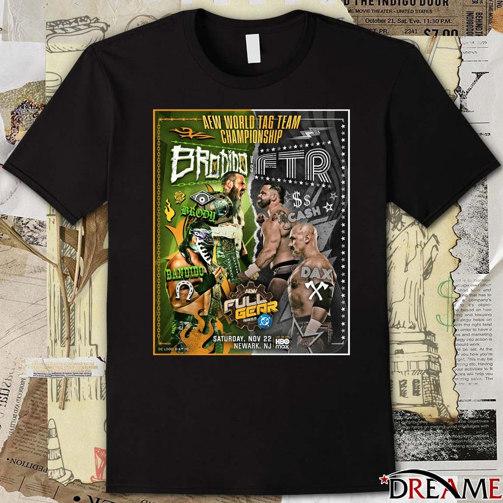 AEW World Tag Team Championship AEW Full Gear November 22, in Newark, NJ Poster t-shirt