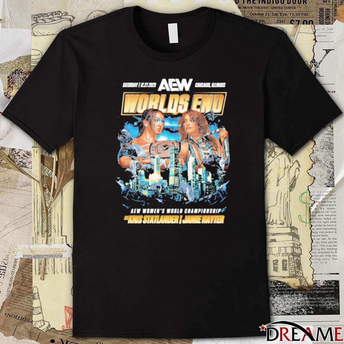 AEW Worlds End 2025 Matchup Kris Statlander vs Jamie Hayter AEW Women’s World Championship t-shirt