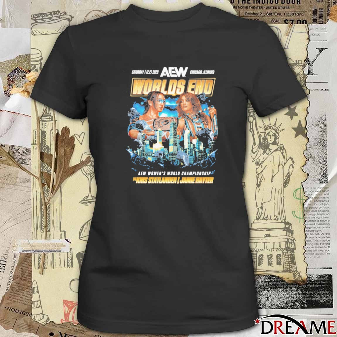 AEW Worlds End 2025 Matchup Kris Statlander vs Jamie Hayter AEW Women’s World Championship t-shirt
