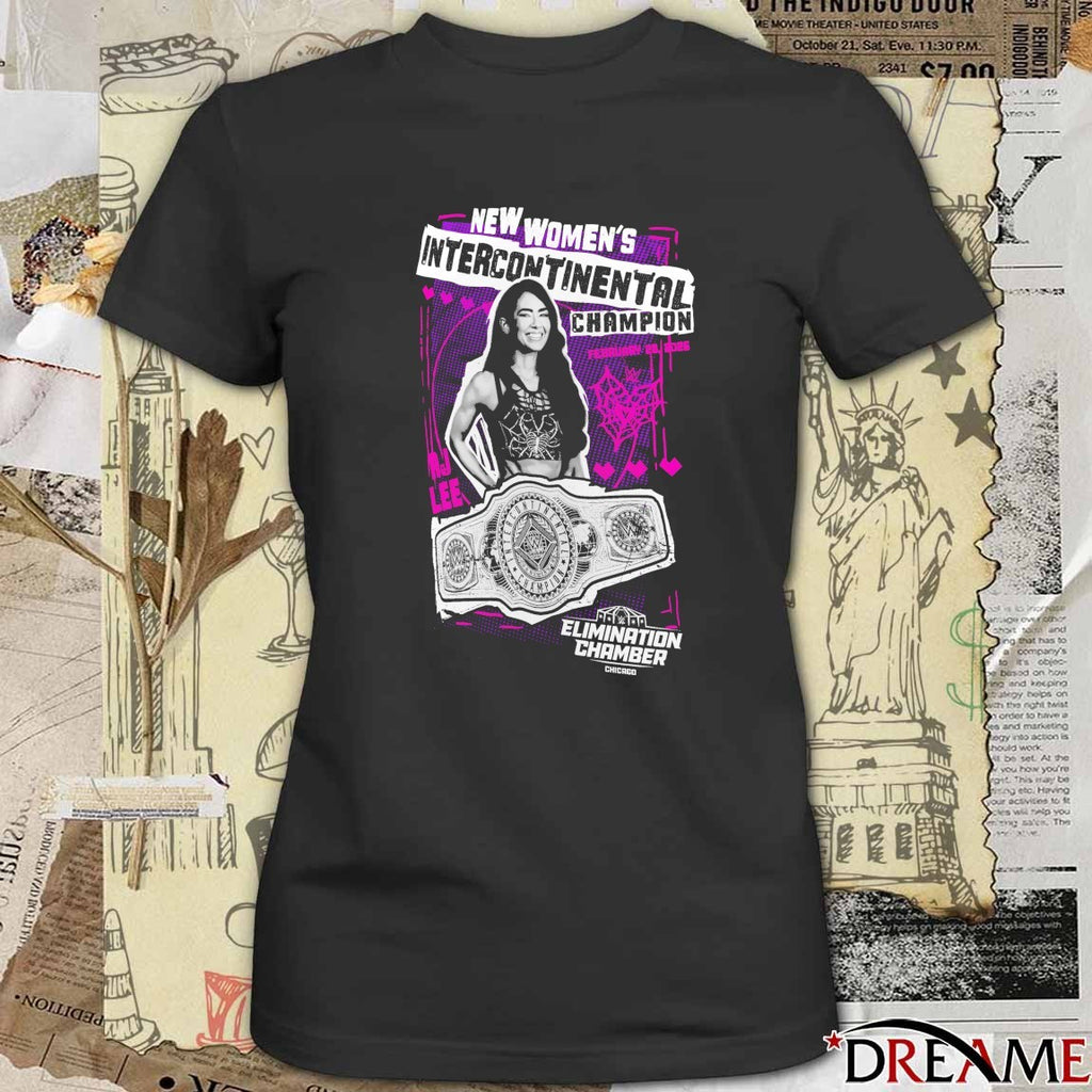 AJ Lee Elimination Chamber 2026 New Women’s Intercontinental Championship Winner t-shirt