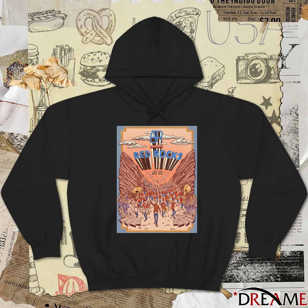 AJR Live At Red Rocks Amphitheatre June 29 – 30 2026 Poster t-shirt