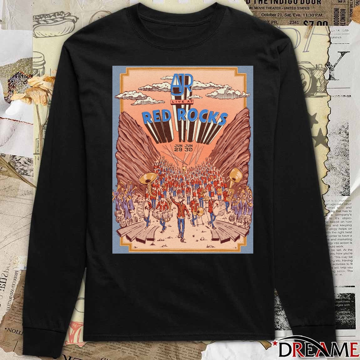 AJR Live At Red Rocks Amphitheatre June 29 – 30 2026 Poster t-shirt
