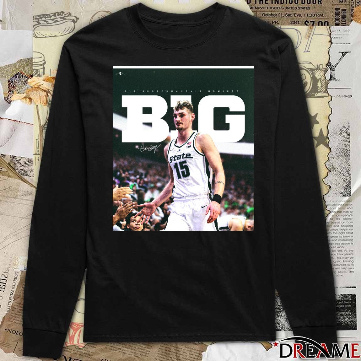 ALL-B1G Sportsmanship Honoree Michigan State Men’s Basketball Carson Cooper Poster t-shirt