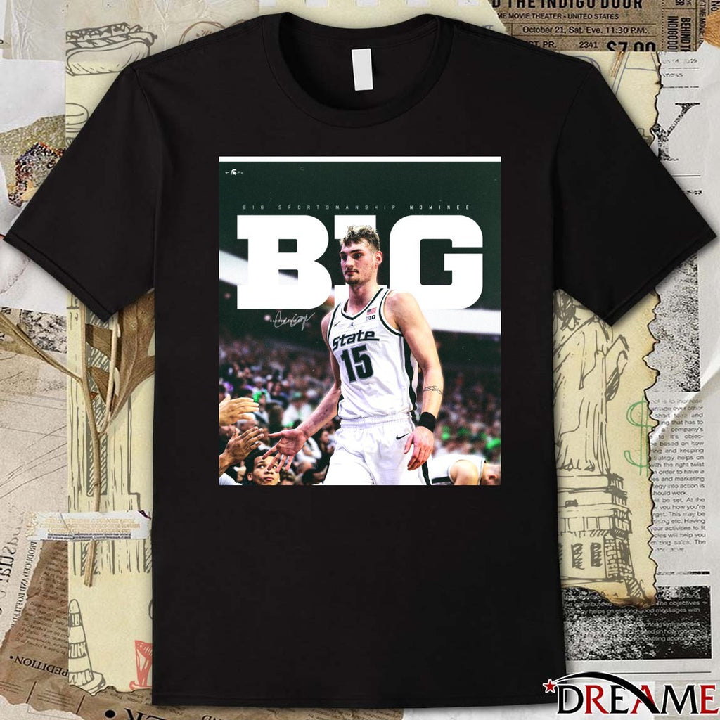 ALL-B1G Sportsmanship Honoree Michigan State Men’s Basketball Carson Cooper Poster t-shirt