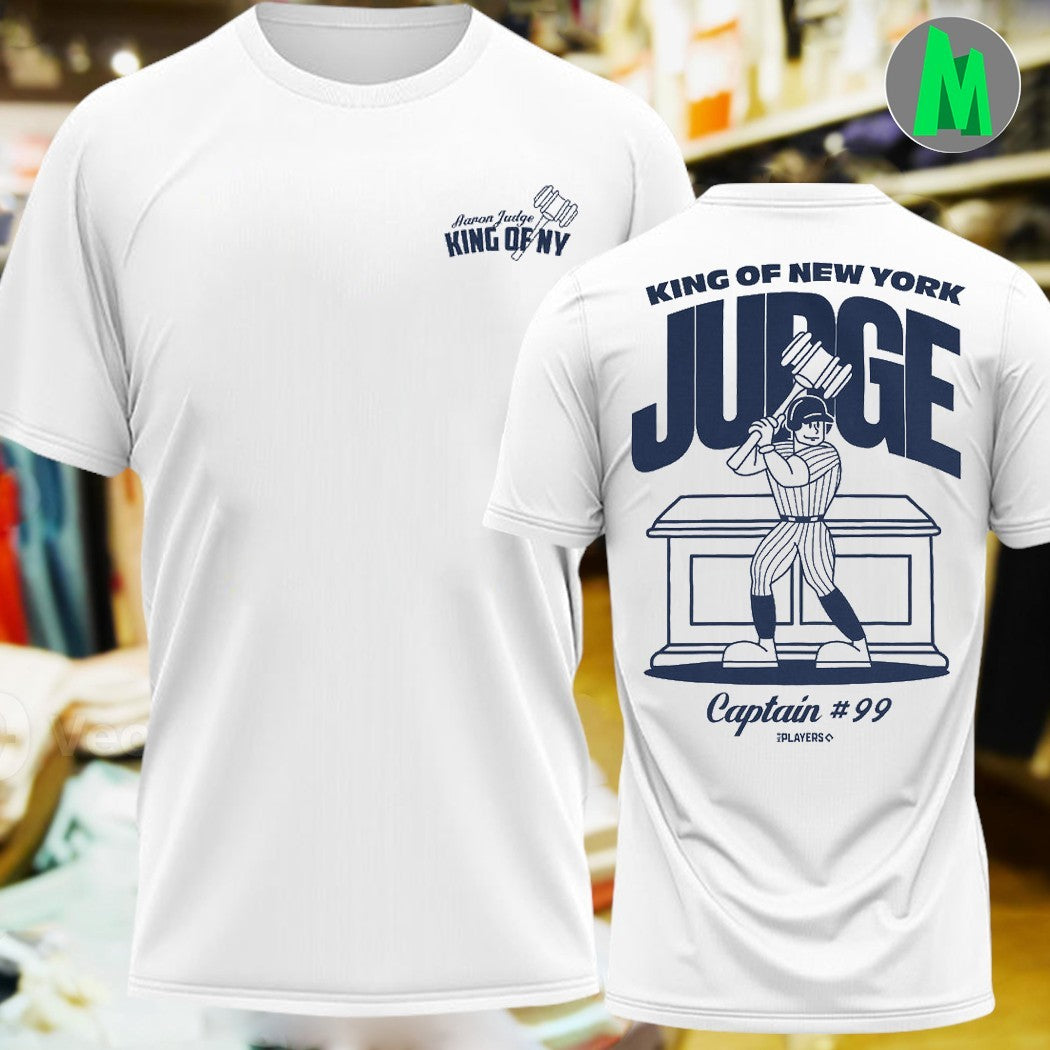Aaron Judge King of New York Baseball Cartoon T-Shirt