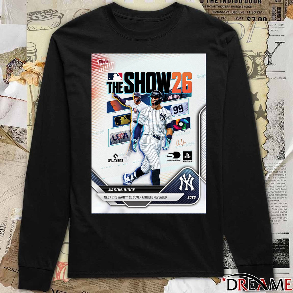 Aaron Judge MLB The Show 2026 Cover Athlete Revealed Signature Poster t-shirt