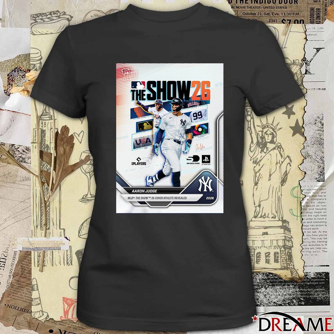 Aaron Judge MLB The Show 2026 Cover Athlete Revealed Signature Poster t-shirt