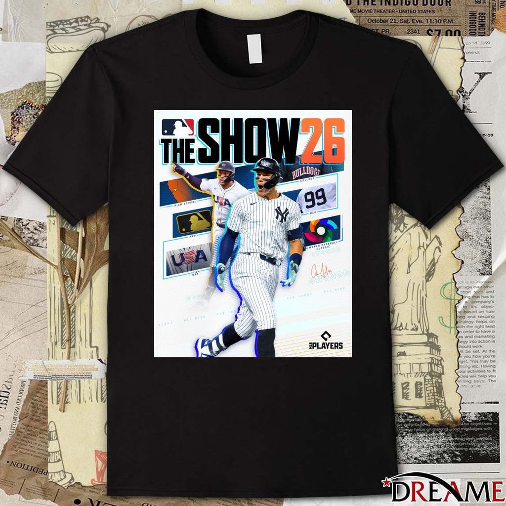 Aaron Judge New York Yankees MLB The Show 2026 Signature Poster t-shirt