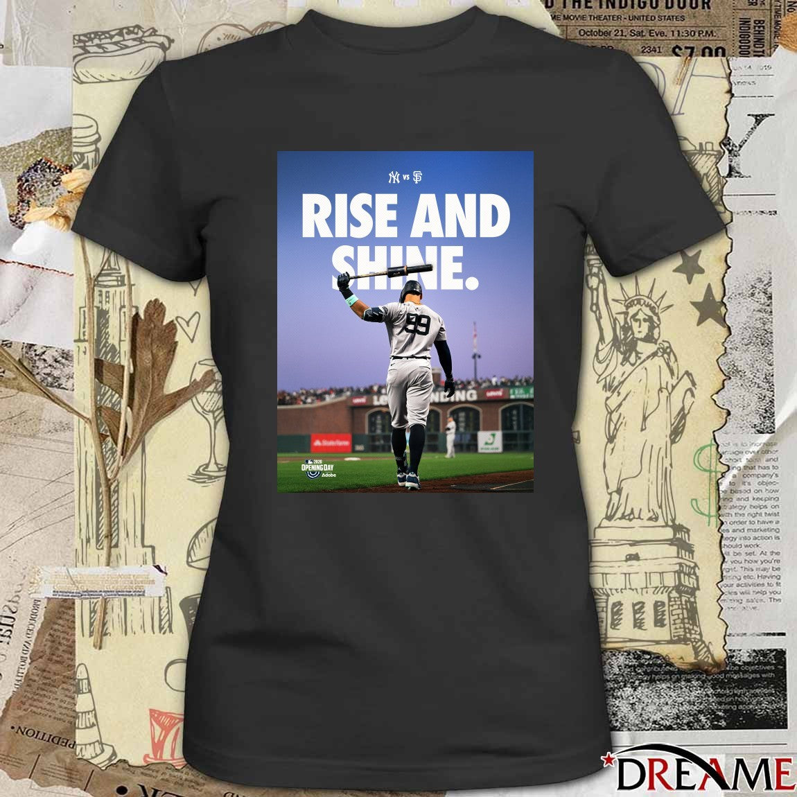 Aaron Judge Rise And Shine 2026 MLB New York Yankees vs San Francisco Giants t-shirt