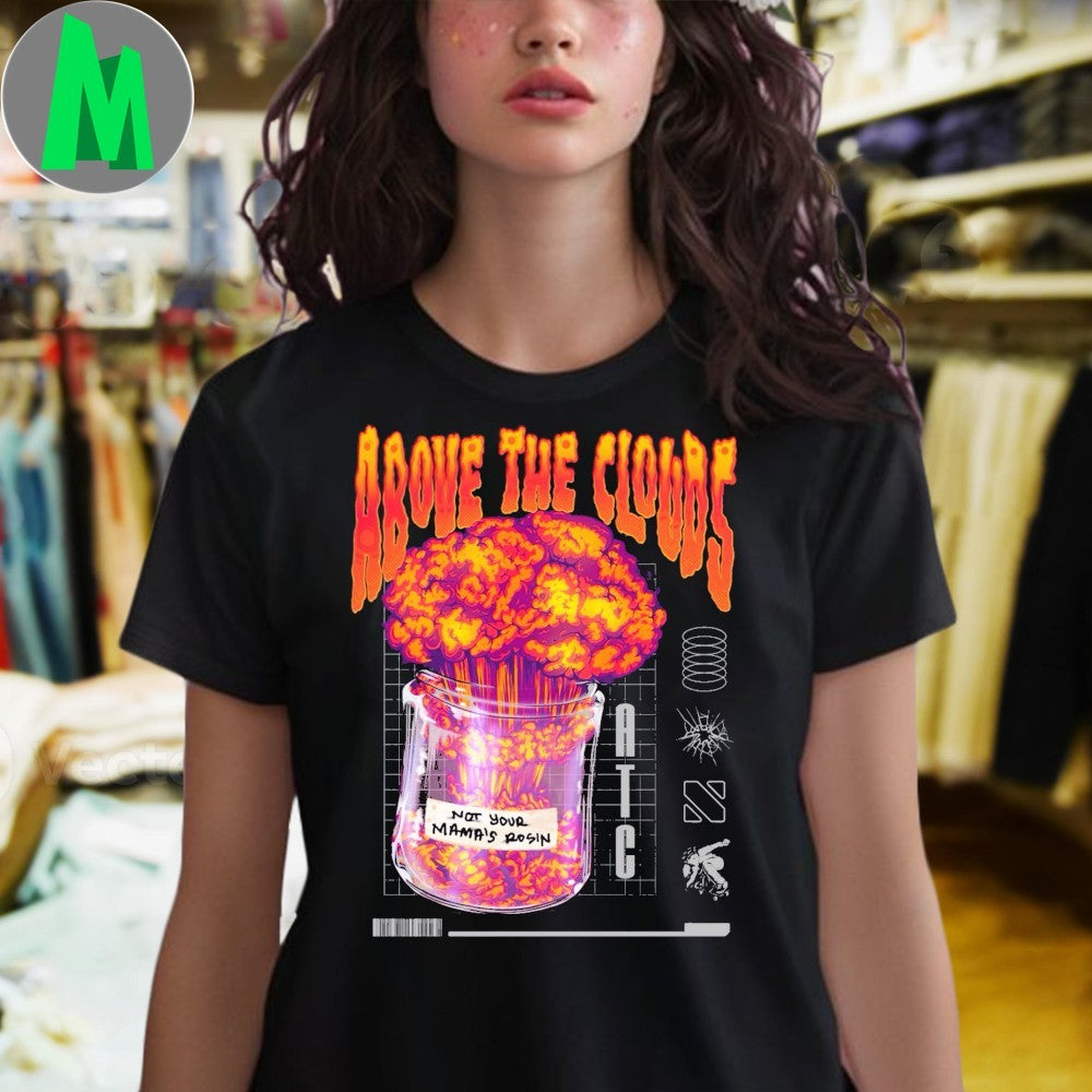 Above The Clouds Mushroom Cloud Lab Graphic T-Shirt